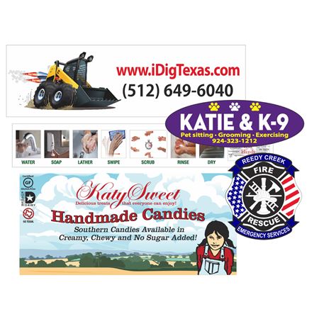Custom Decal Full Color 209 - 250 Square Inches
